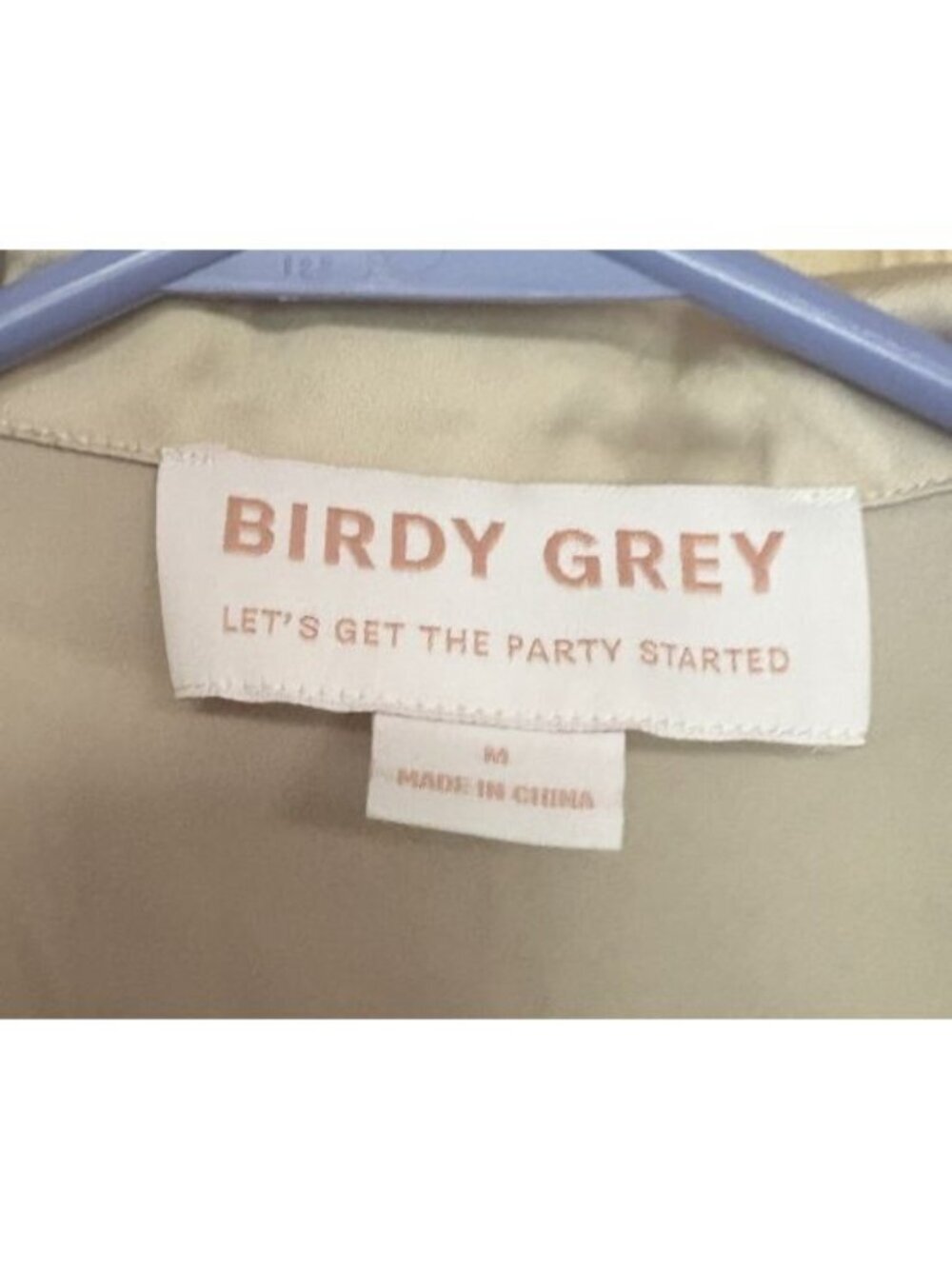 Birdie Gray Ester 2 Piece Satin Champagne Shortie Pajama Set - Picture 2 of 10
